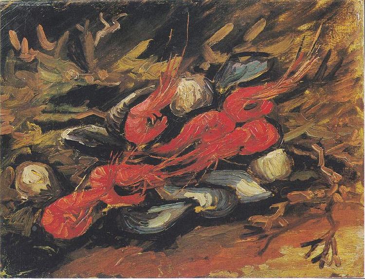  Still Life with Mussels and Shrimp